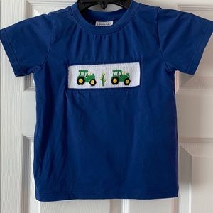 Boys smocked shirt
